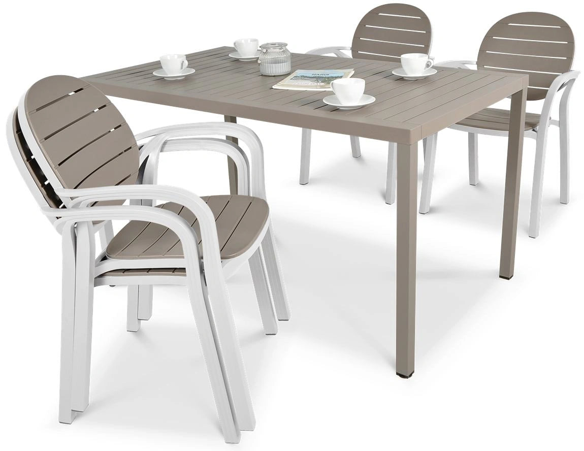 Comedor Palma - Cube Tortora/Bianco by Nardi