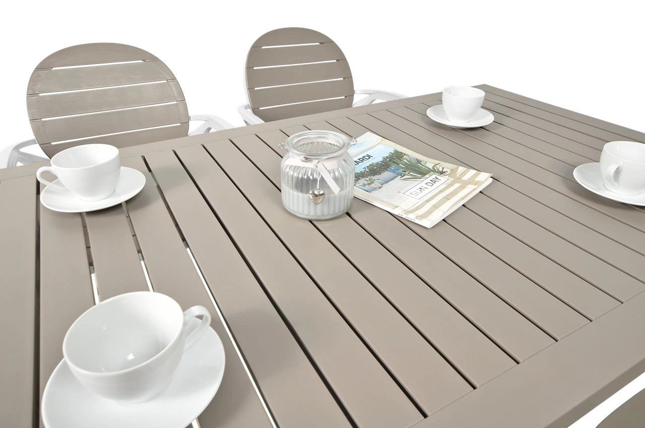 Comedor Palma - Cube Tortora/Bianco by Nardi