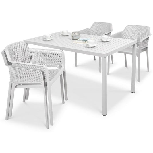 Comedor para exterior Net - Cube bianco by Nardi