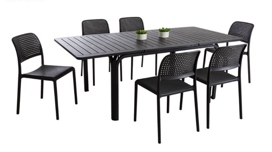 Comedor Alloro - Bora Antracite by Nardi