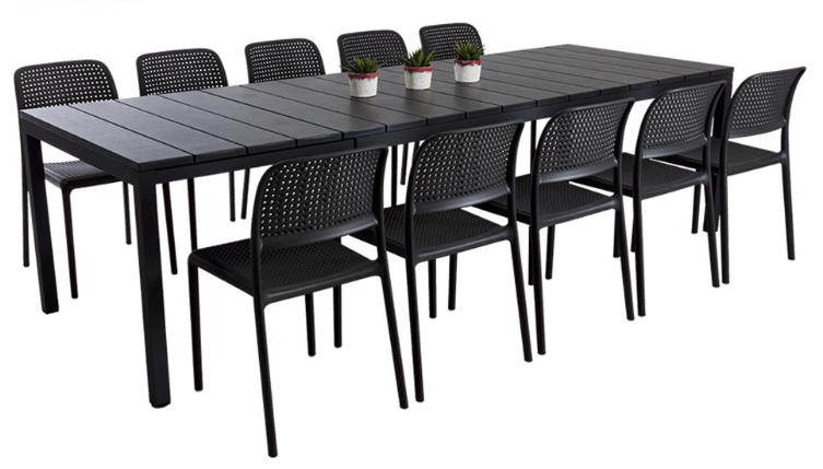 Comedor Bora - Rio Antracite by Nardi