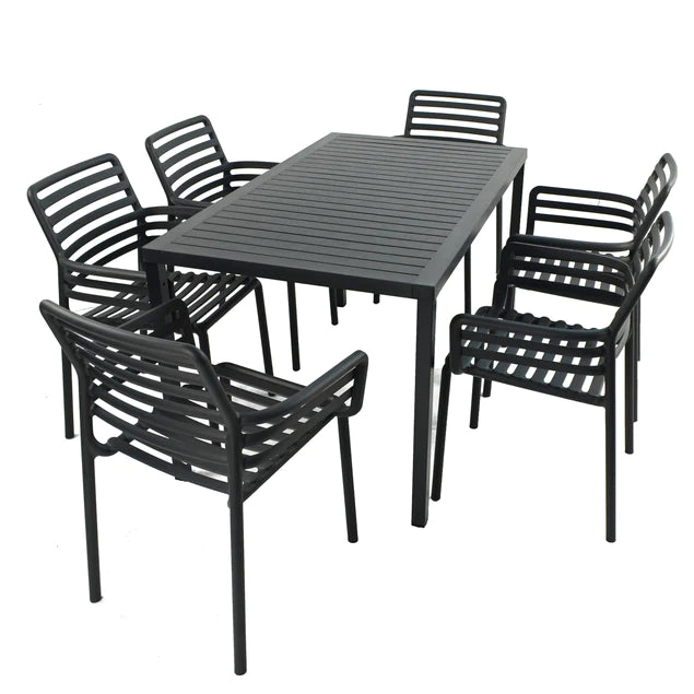 Comedor Doga - Cube Antracite by Nardi