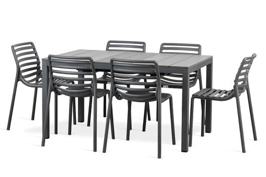 Comedor para exterior Doga - Antracite by Nardi