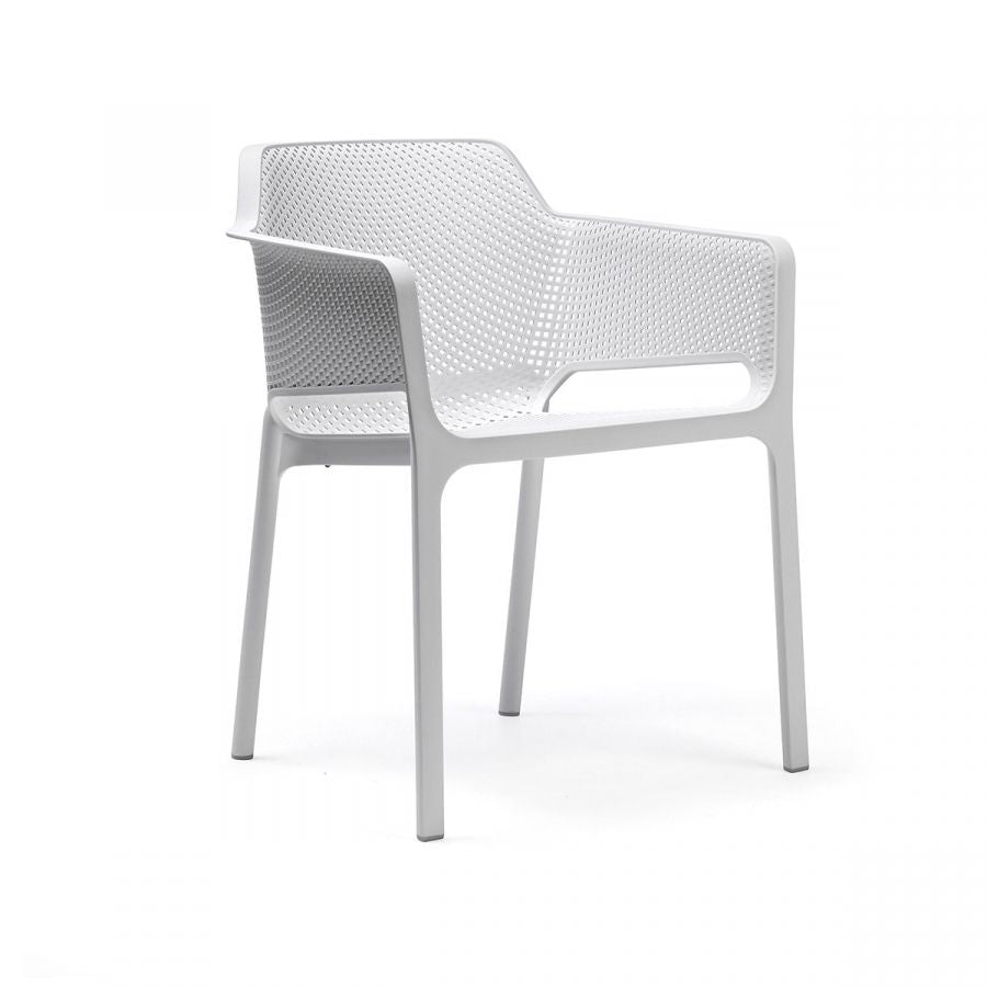 Comedor para exterior Net - Cube 80 bianco by Nardi