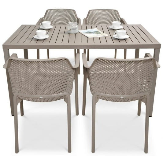 Comedor para exterior Net - Cube Tortora by Nardi