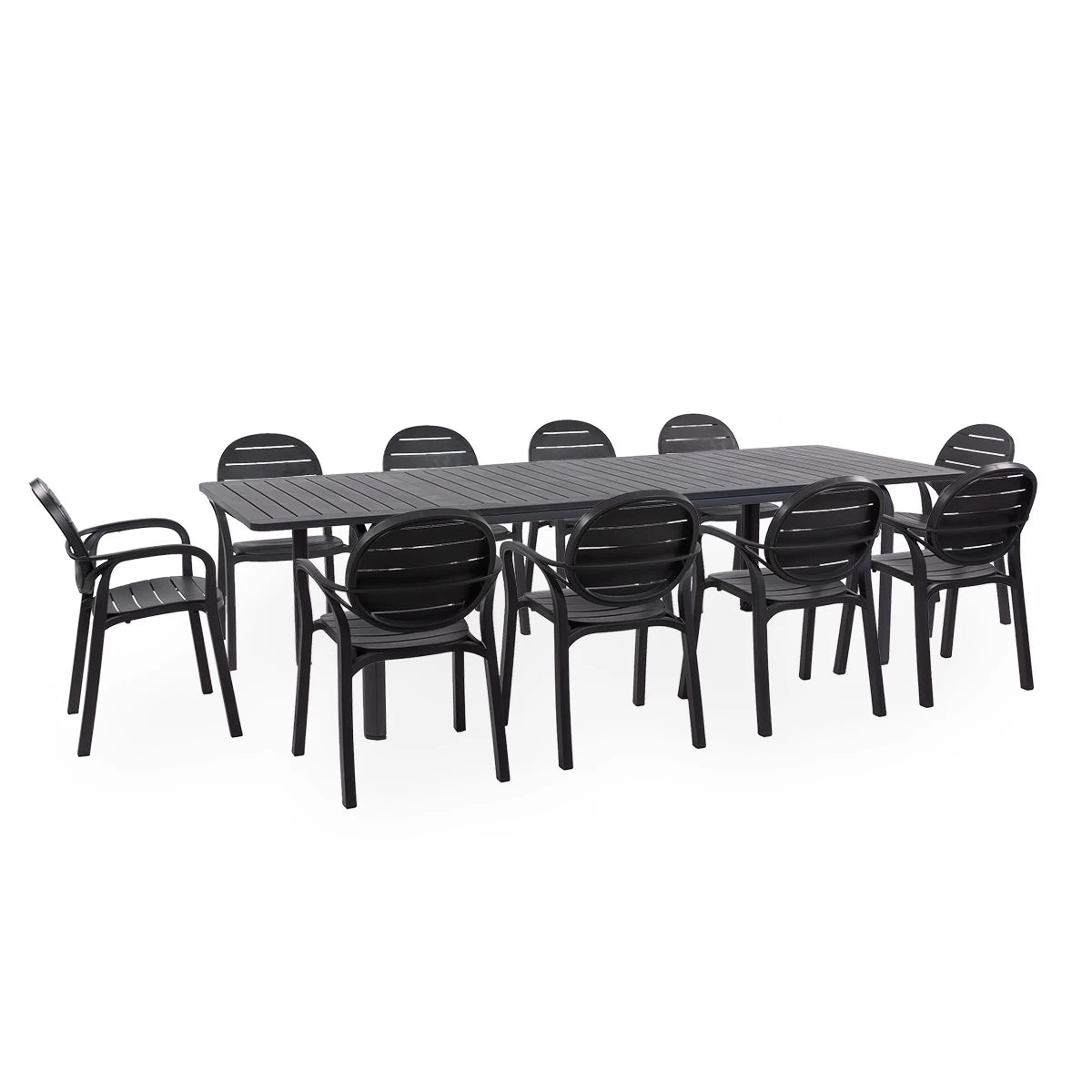 Comedor Alloro - Palma 210 Antracite by Nardi