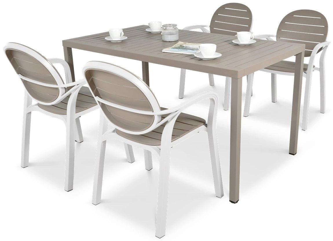 Comedor Palma - Cube Tortora/Bianco by Nardi