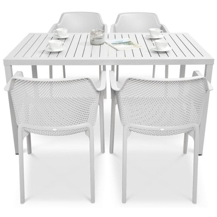 Comedor para exterior Net - Cube bianco by Nardi