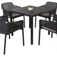Comedor para exterior Net - Cube 80 antracite by Nardi