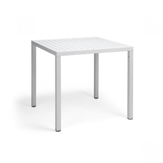 Mesa jardin cube 80 nardi blanco