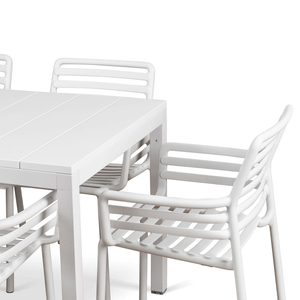 Comedor para exterior Doga - Bianco  by Nardi