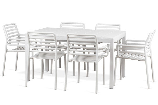 Comedor para exterior Doga - Bianco  by Nardi