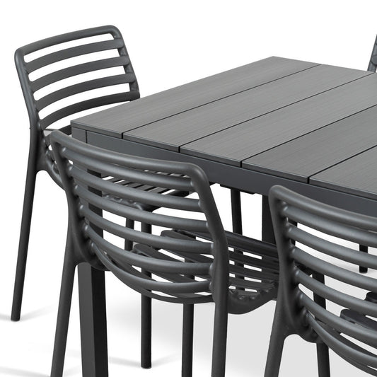 Comedor para exterior Doga - Antracite by Nardi