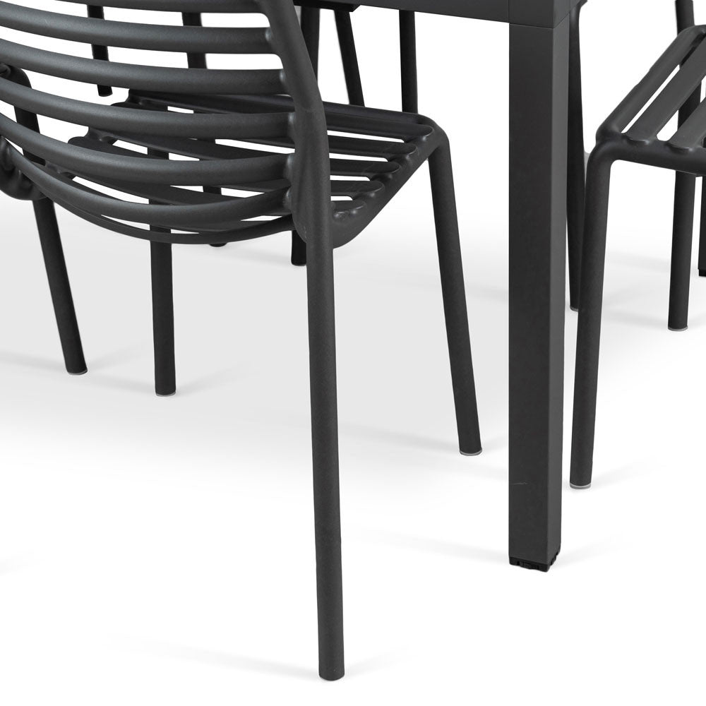 Comedor para exterior Doga - Antracite by Nardi