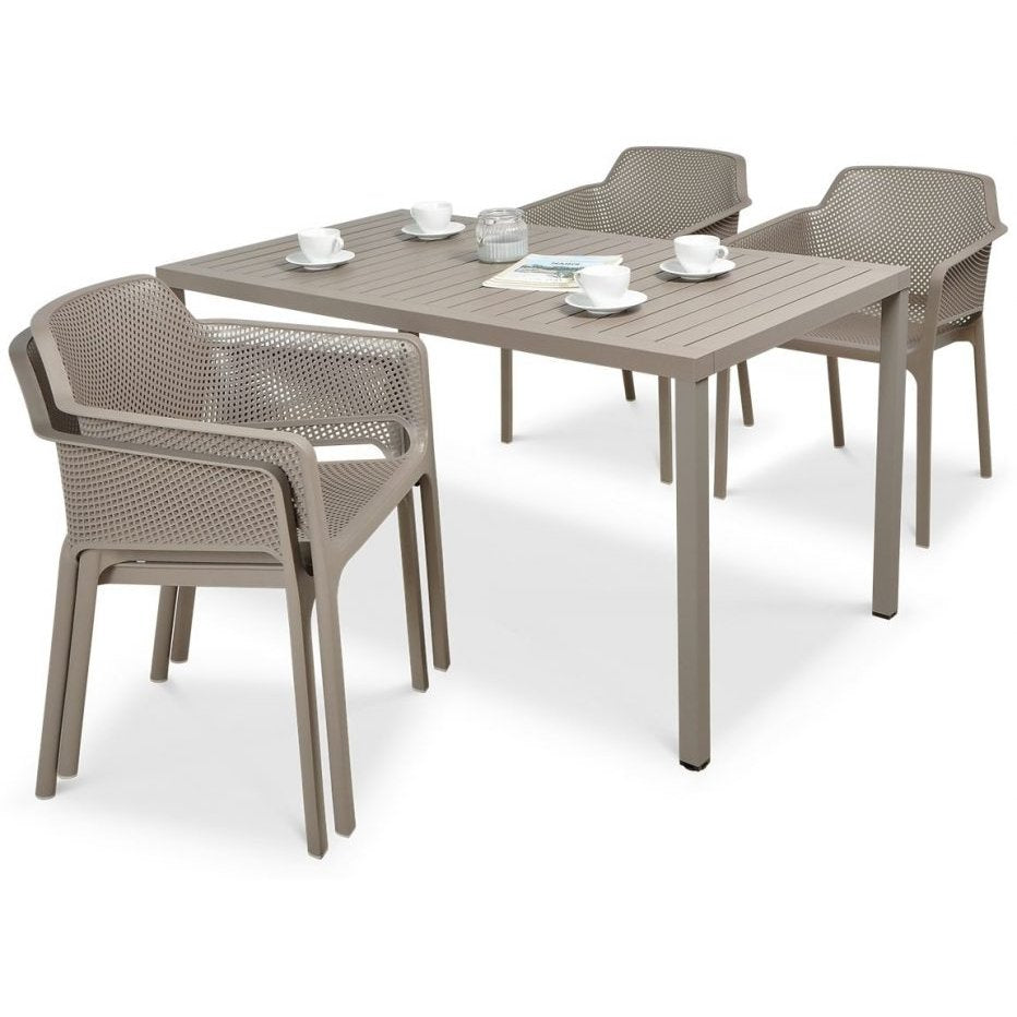 Comedor para exterior Net - Cube Tortora by Nardi
