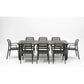 Comedor para exterior Costa - Libeccio antracite by Nardi