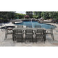 Comedor para exterior Costa - Libeccio antracite by Nardi