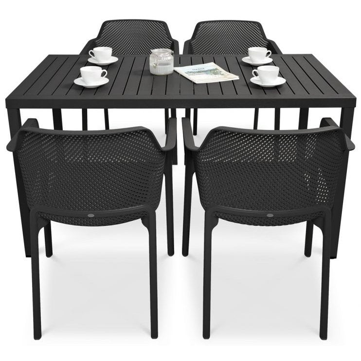 Comedor para exterior Net - Cube antracite by Nardi